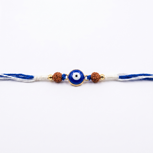 Evil Eye Rudraksha Guardian Rakhi