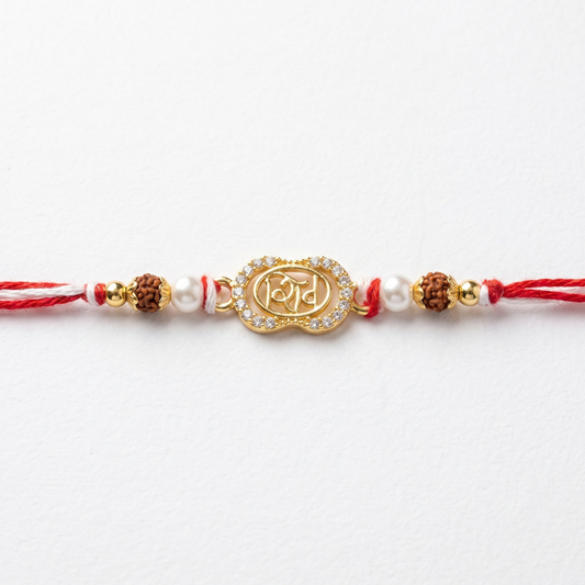 Shiv Pearl Rudraksha Rakhi