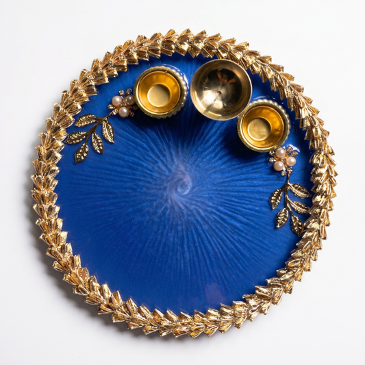 Royal Sapphire Resin Thali