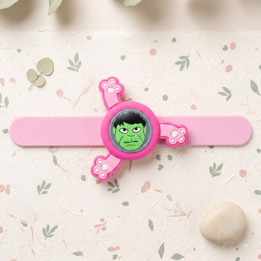 Hulk Spinner Light Kids Rakhi Band