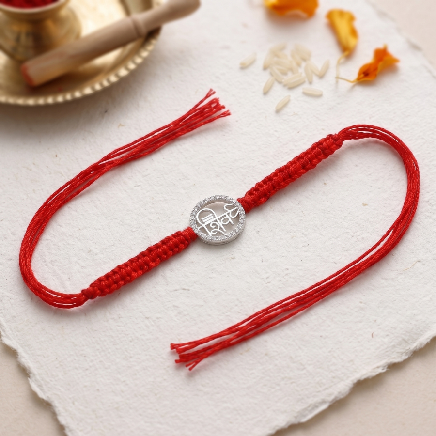 925 Silver Shiv Naam Rakhi