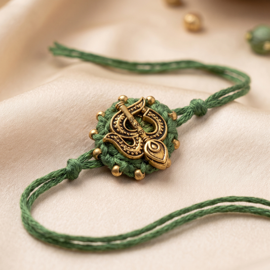 Sacred Trishul Om Thread Rakhi