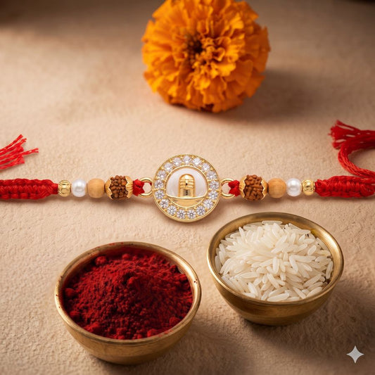 Shivling Divine Rudraksha Rakhi