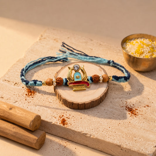 Rudraksha Temple Rakhi