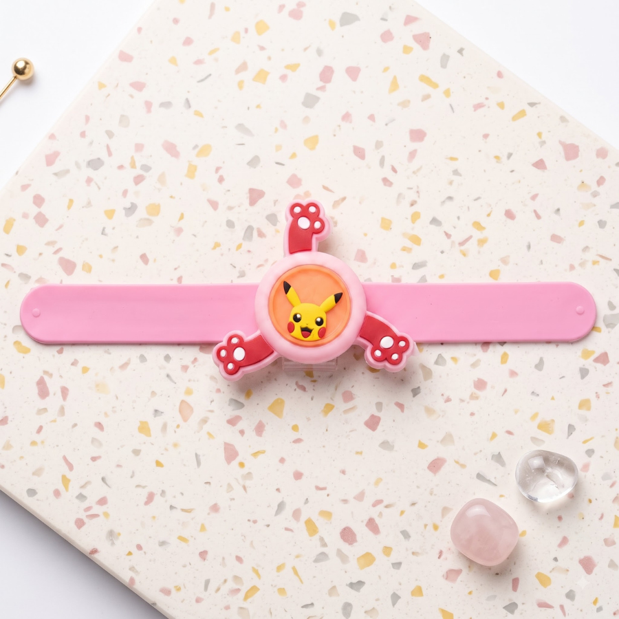 Pikachu Spinner Light Kids Rakhi Band