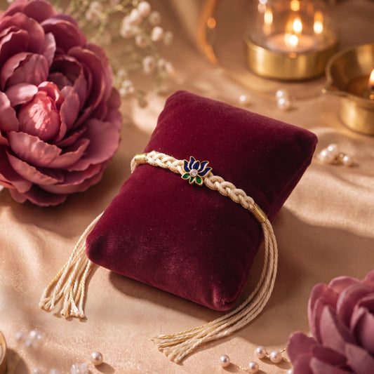 Midnight Lotus Designer Rakhi
