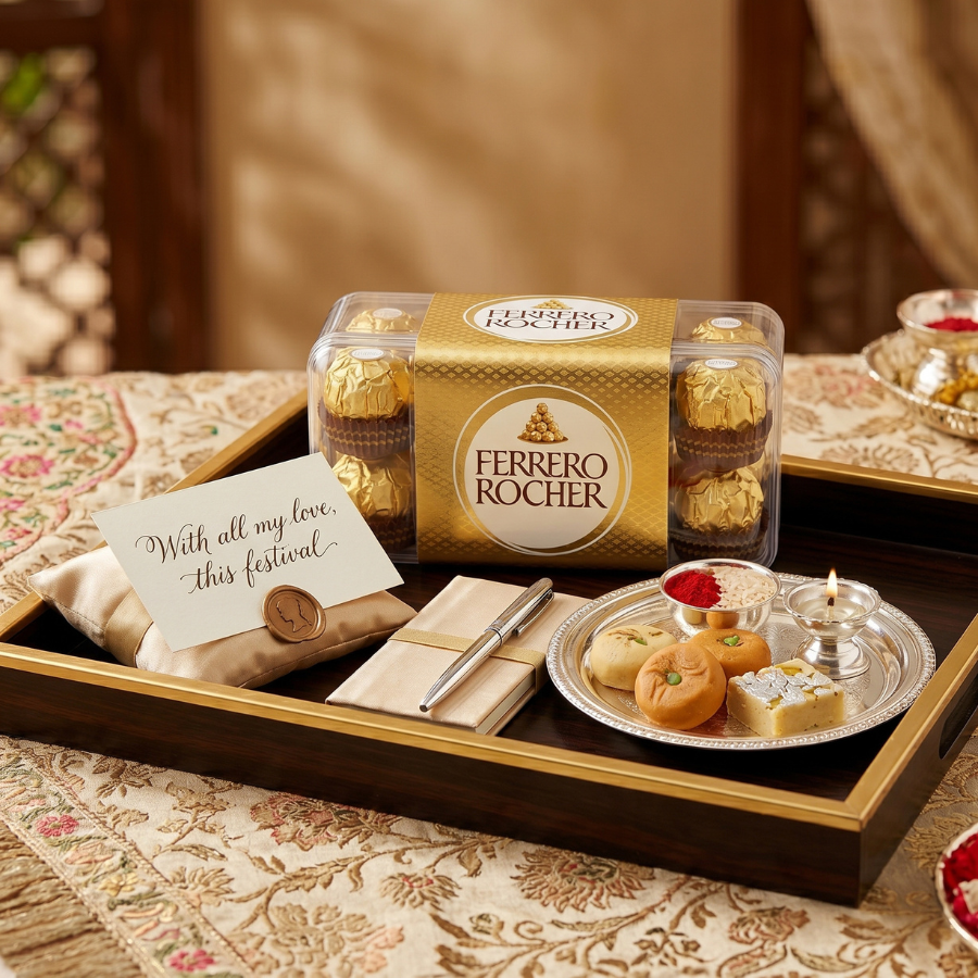 Ferrero Rocher Premium Hazelnut Milk Chocolate Gift Box