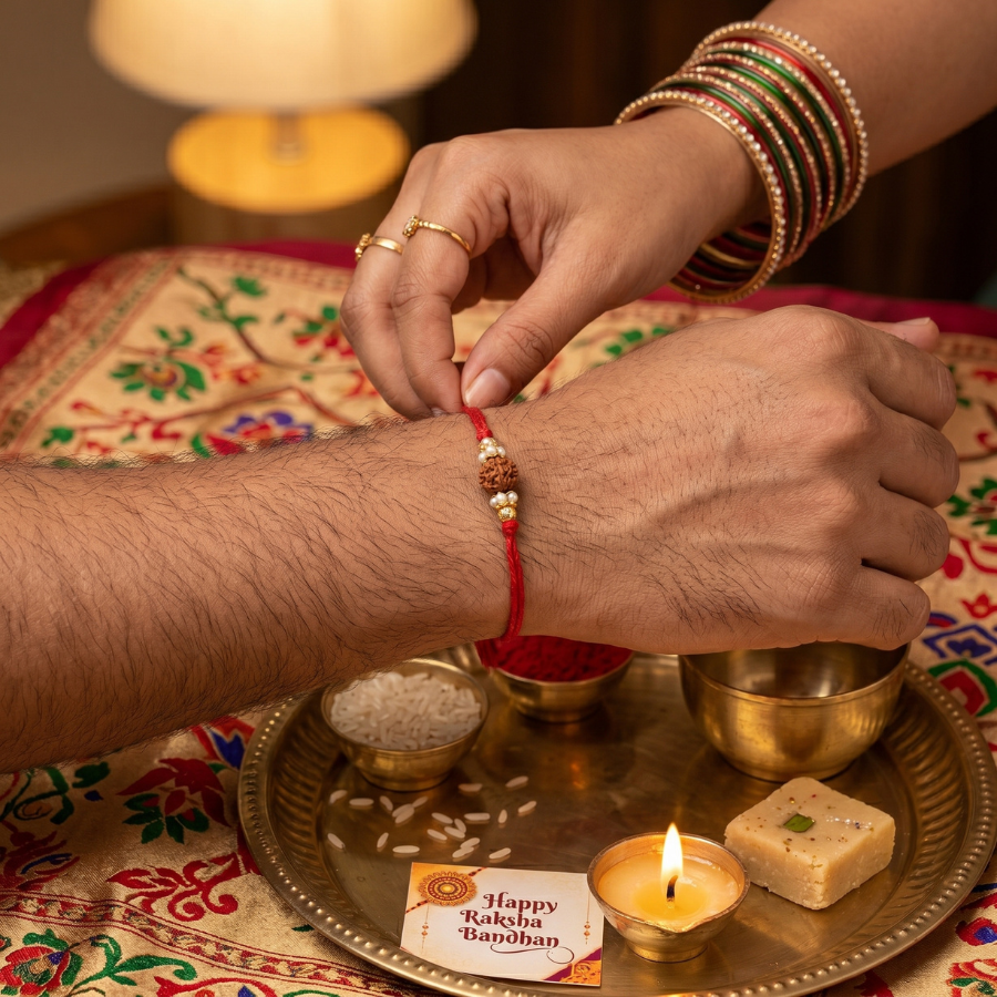 Ekmukhi Rudraksha Rakhi