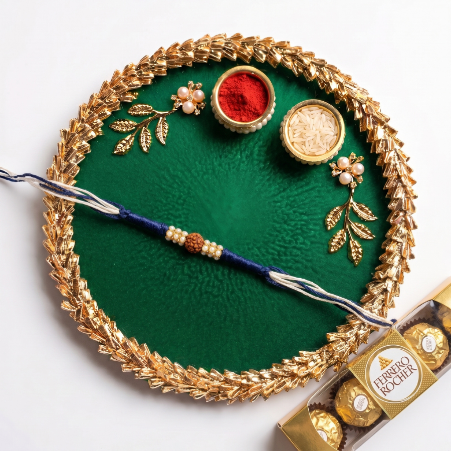 Emerald Luxe Resin Thali