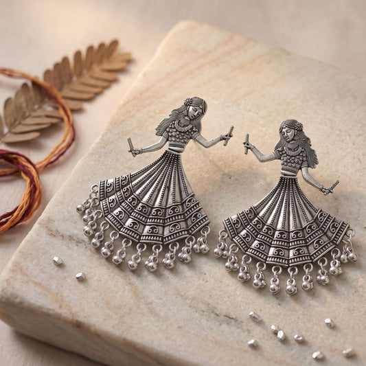 Garba Rani Dandiya Ghughri Earrings