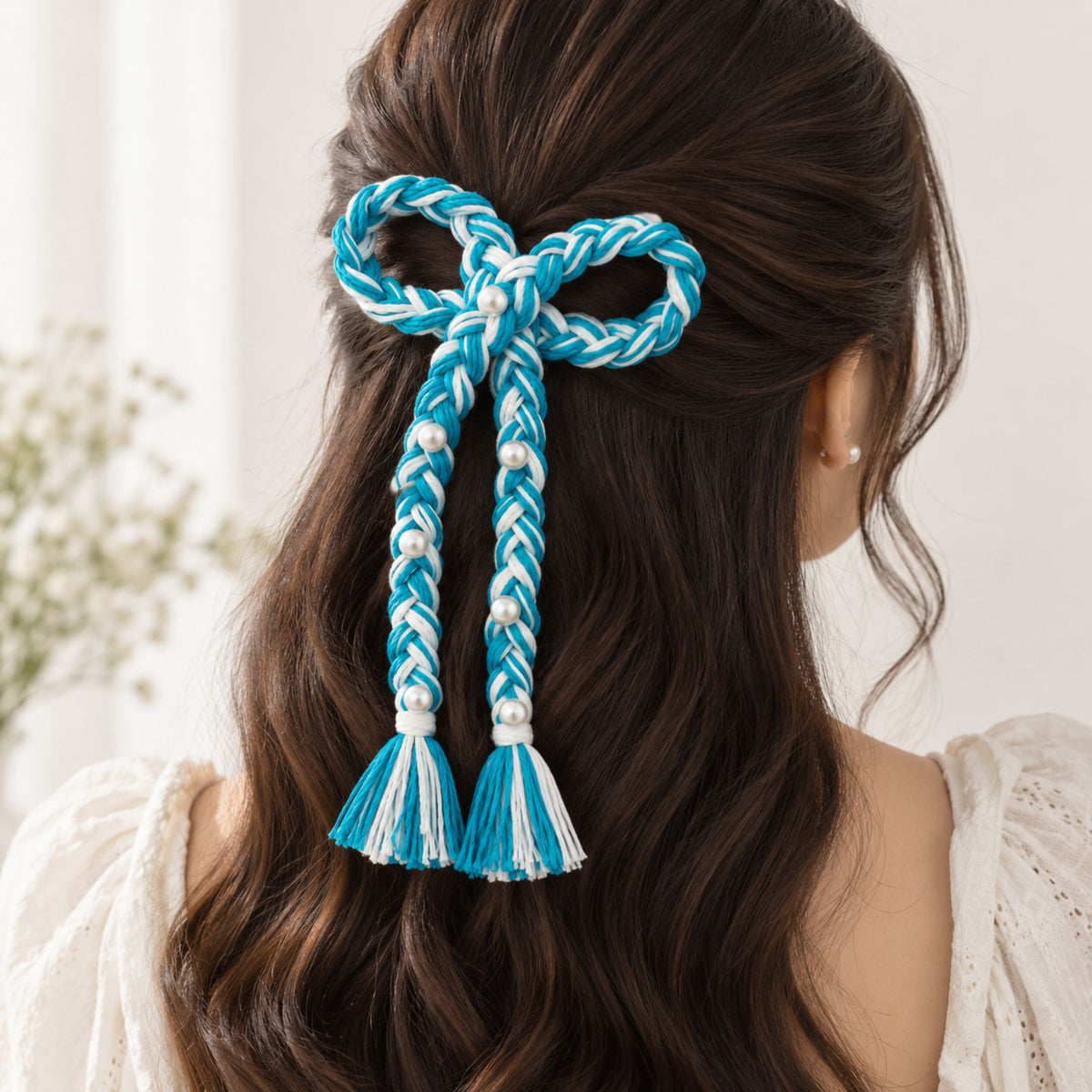 Neel Dori Braided Hair Bow - image 4
