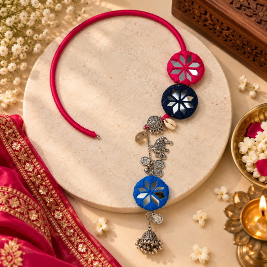 Navrang Abhla Latkan Hasli Necklace - image 2
