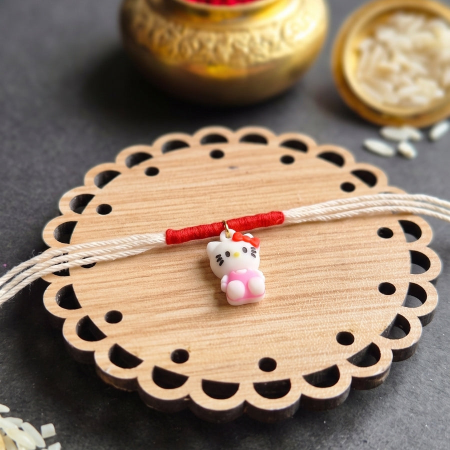Cute Kitty Character Kids Rakhi