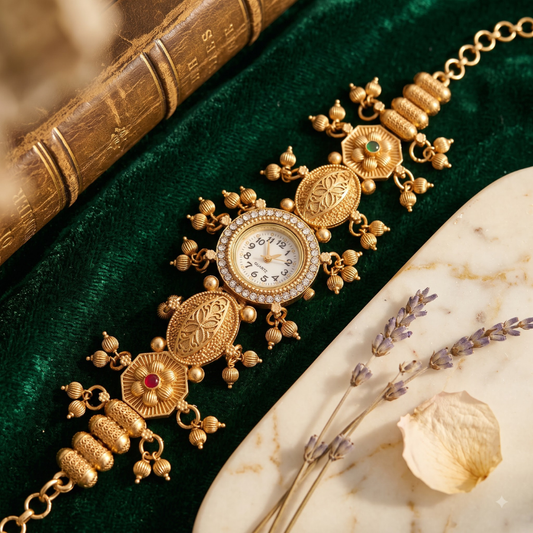 Paanvel Ghughri Antique Gold Watch - image 1