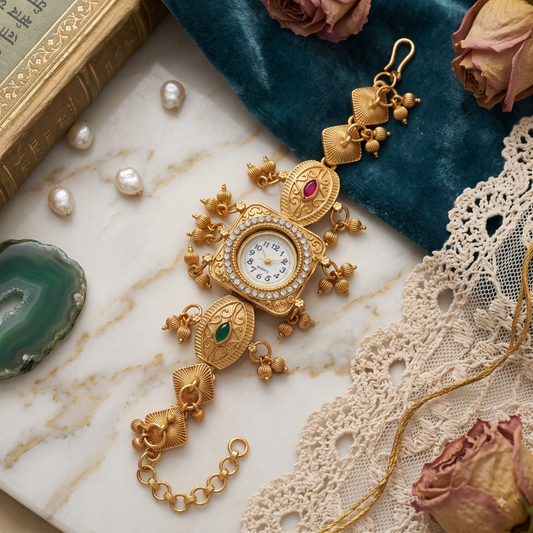 Ratna Paan Ghughri Antique Gold Watch - image 1