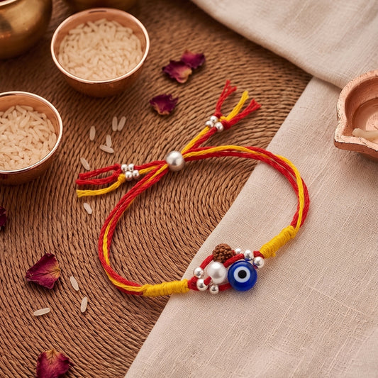 Evil Eye Rudraksha Rakhi