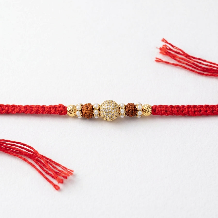 Royal Rudraksha Crystal Rakhi
