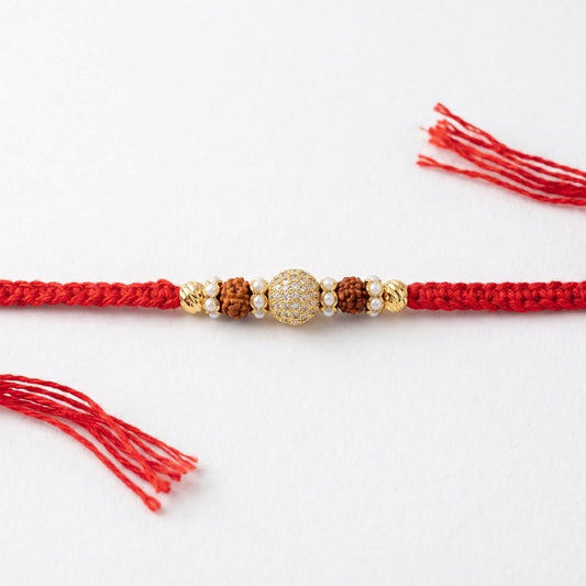 Royal Rudraksha Crystal Rakhi