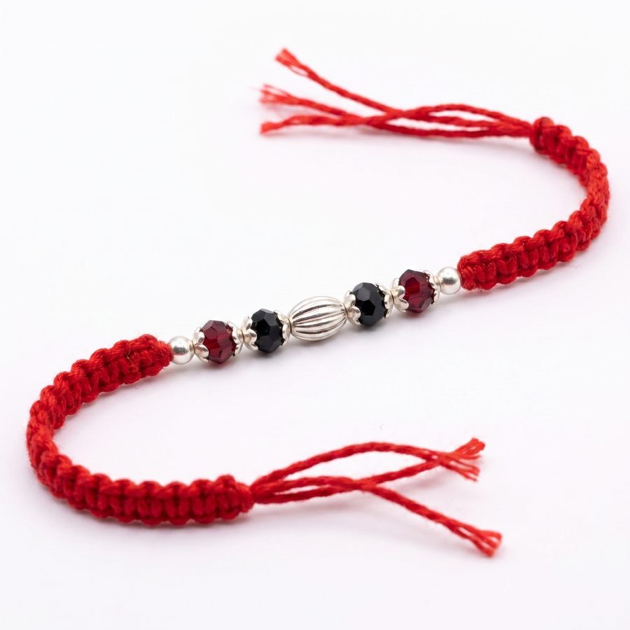 Ruby Noir Crystal Rakhi