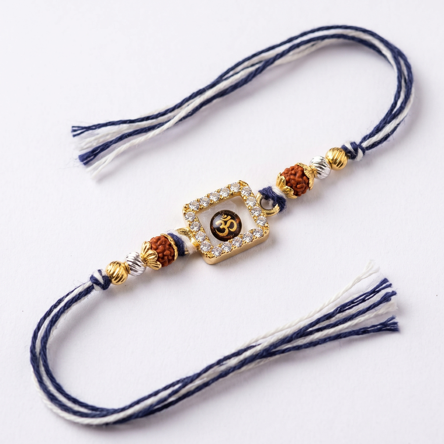 Om Divine Crystal Rakhi