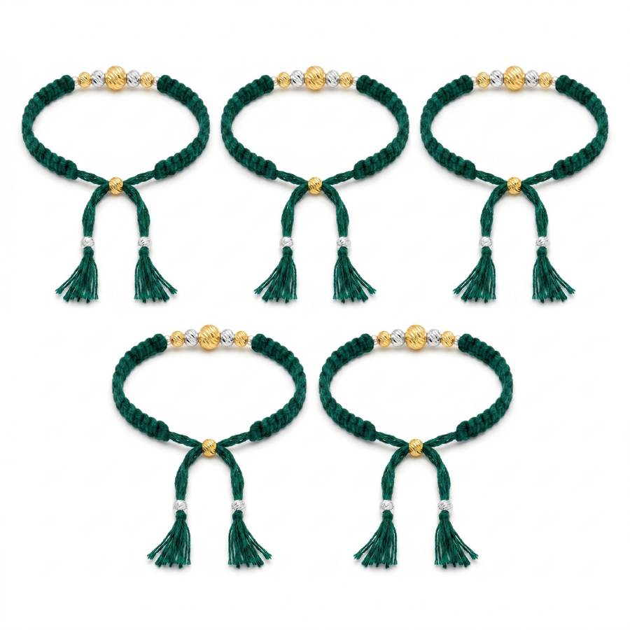 Premium Bead Rakhi Combo (Set of 5)