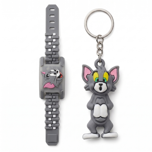 Tom Hero Kids Rakhi Band & Tom Hero Keychain Gift Set