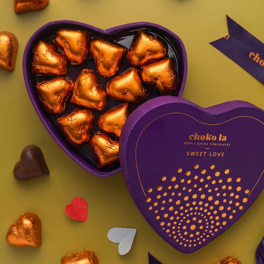 Choko La Sweet Love Heart Dark Chocolate Gift Box