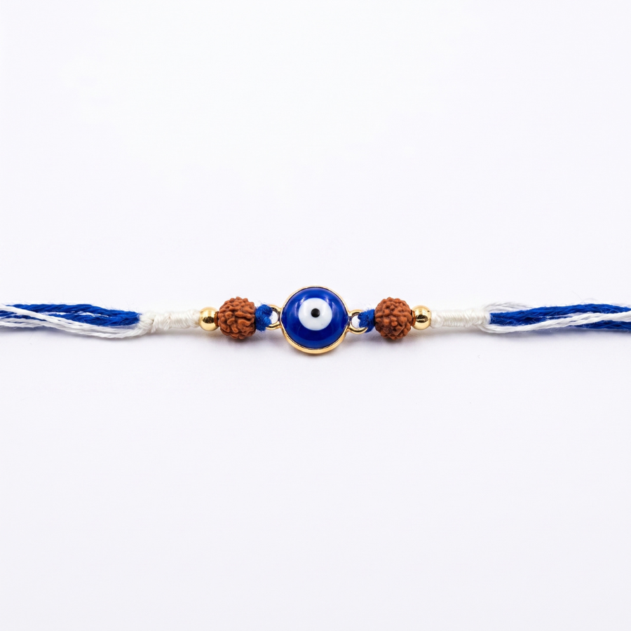 Evil Eye Rudraksha Guardian Rakhi