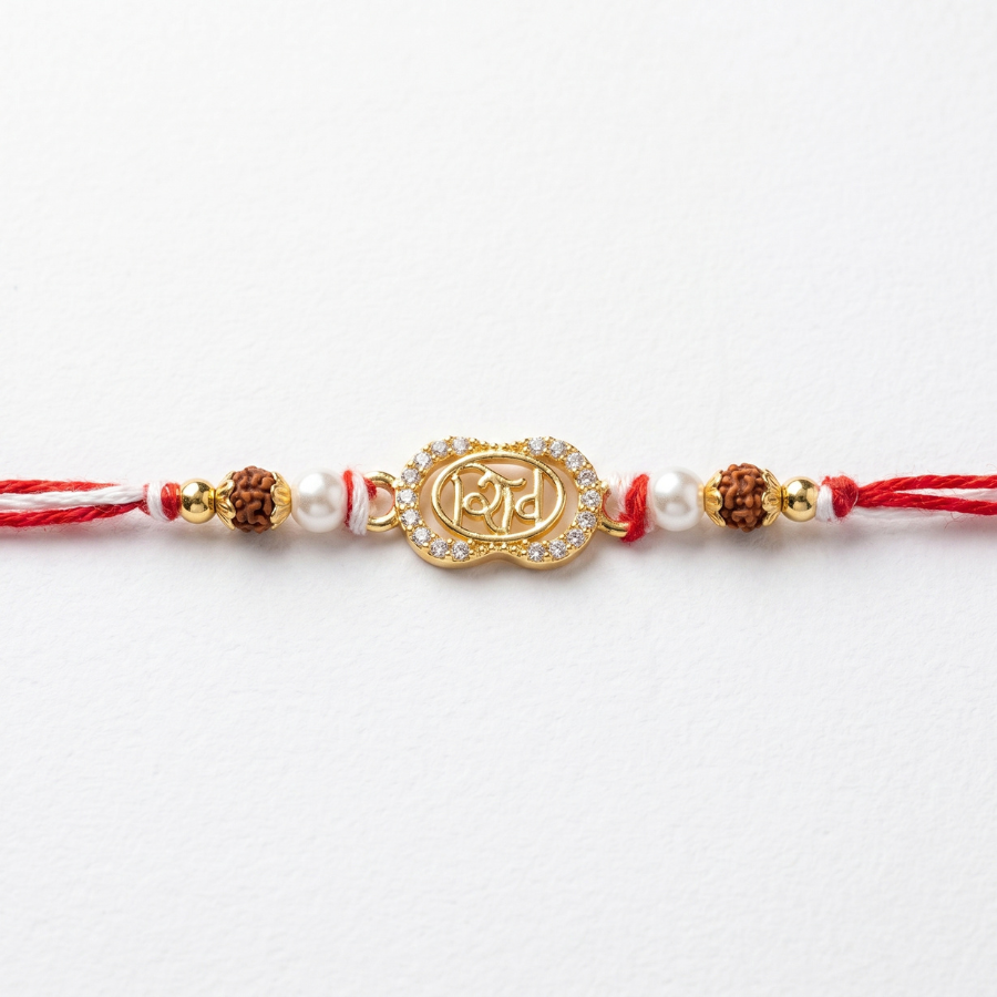 Shiv Pearl Rudraksha Rakhi