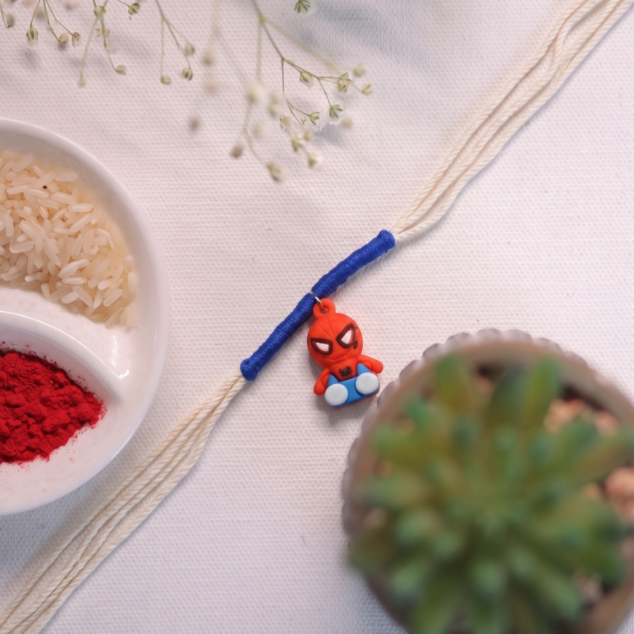 Cute Spider Superhero Kids Rakhi