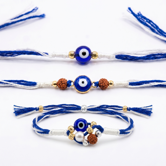 Evil Eye Rakhi Combo Set of 3