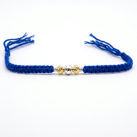 Royal Blue Bead Rakhi