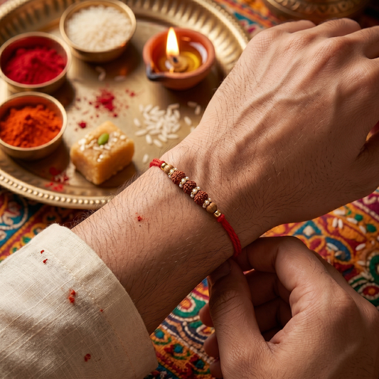 Trishakti Rudraksha Rakhi