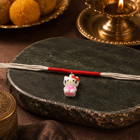 Cute Kitty Character Kids Rakhi
