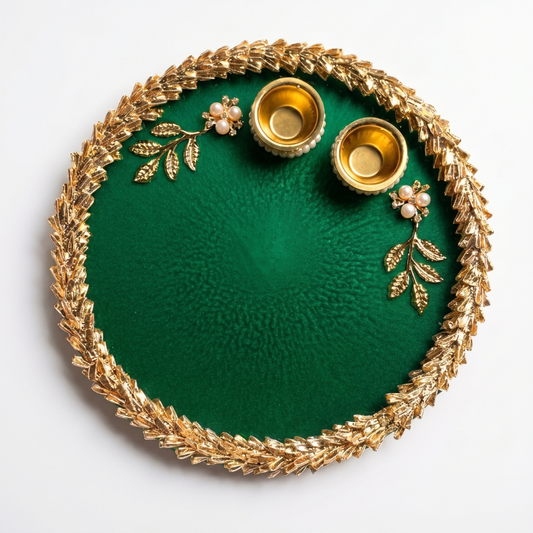 Emerald Luxe Resin Thali
