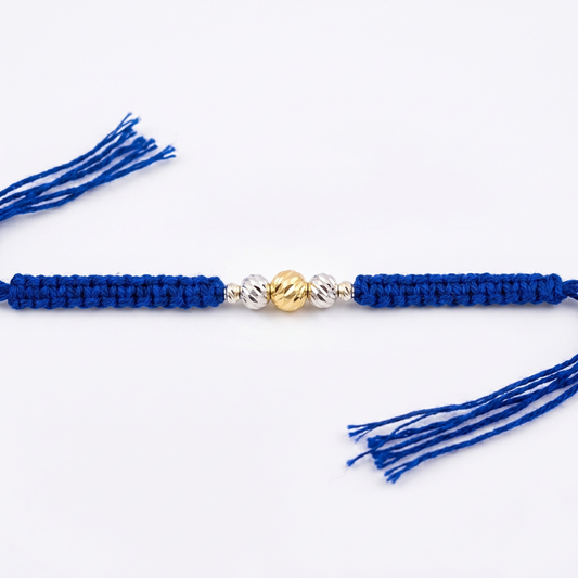 Royal Blue Bead Rakhi