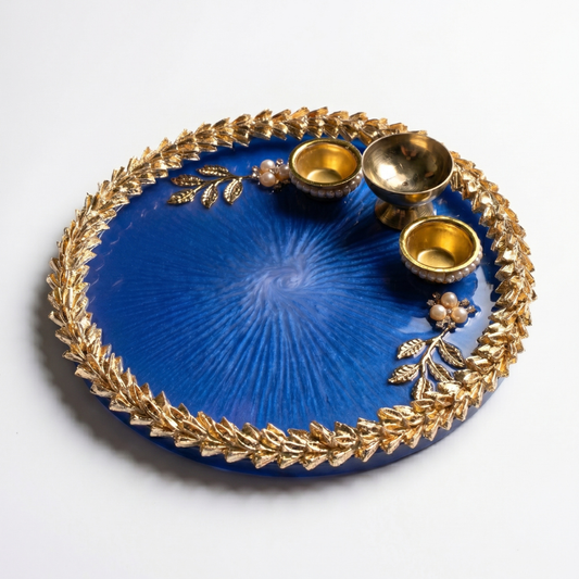 Royal Sapphire Resin Thali