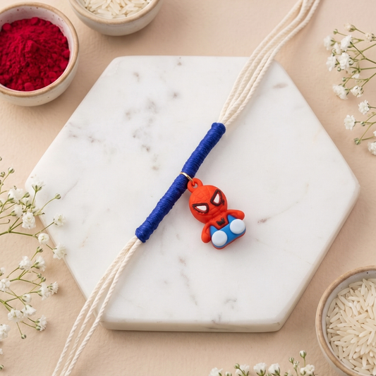 Cute Spider Superhero Kids Rakhi