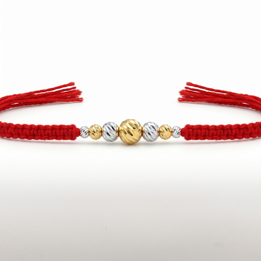 Dual Tone Bead Rakhi