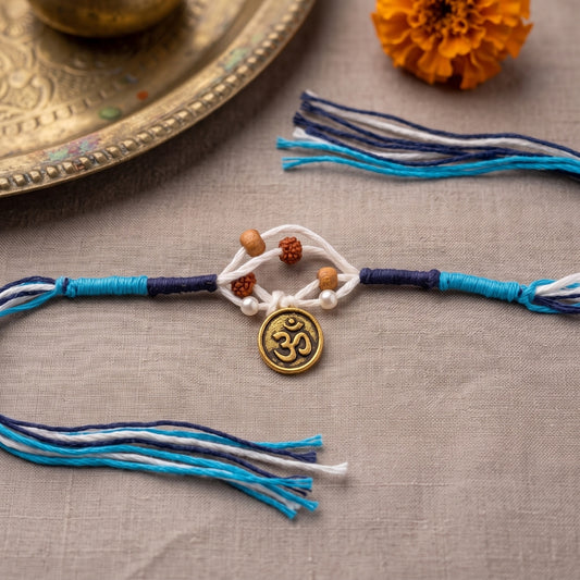 Divine Om Rudraksha Rakhi