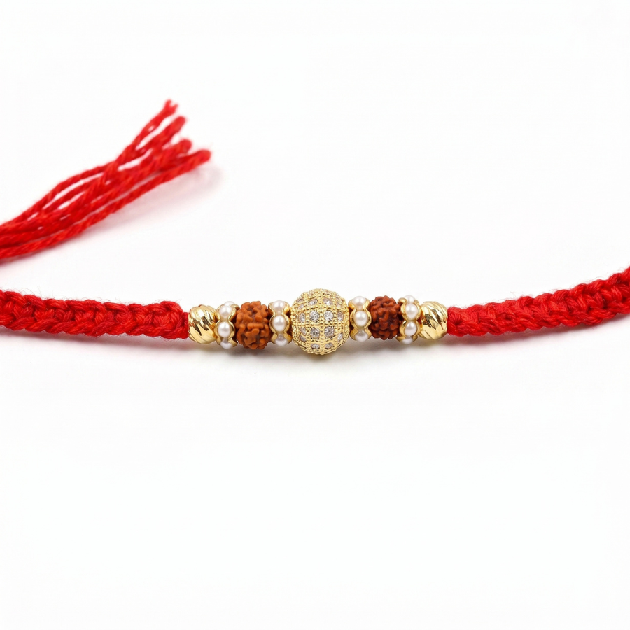 Royal Rudraksha Crystal Rakhi
