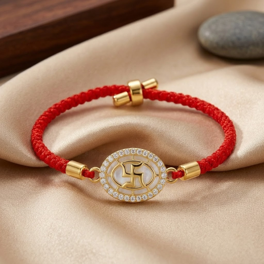 Auspicious Swastik Bracelet Rakhi