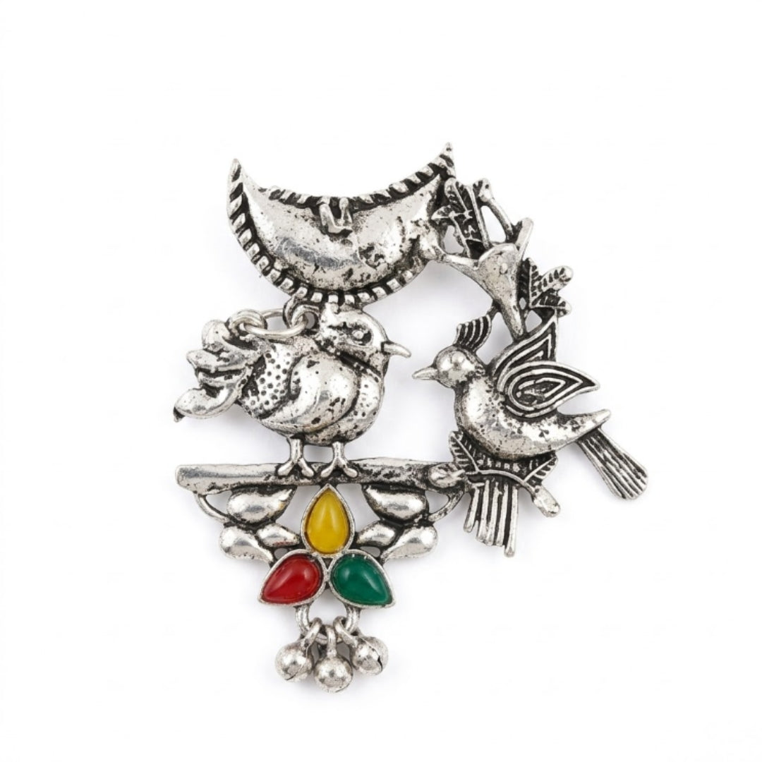 Rangtaali Tribal Oxidised Statement Ring
