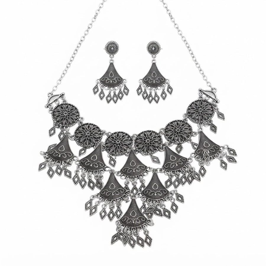 Paanveli Oxidised Statement Necklace
