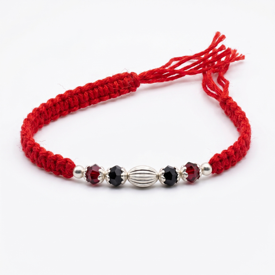 Ruby Noir Crystal Rakhi