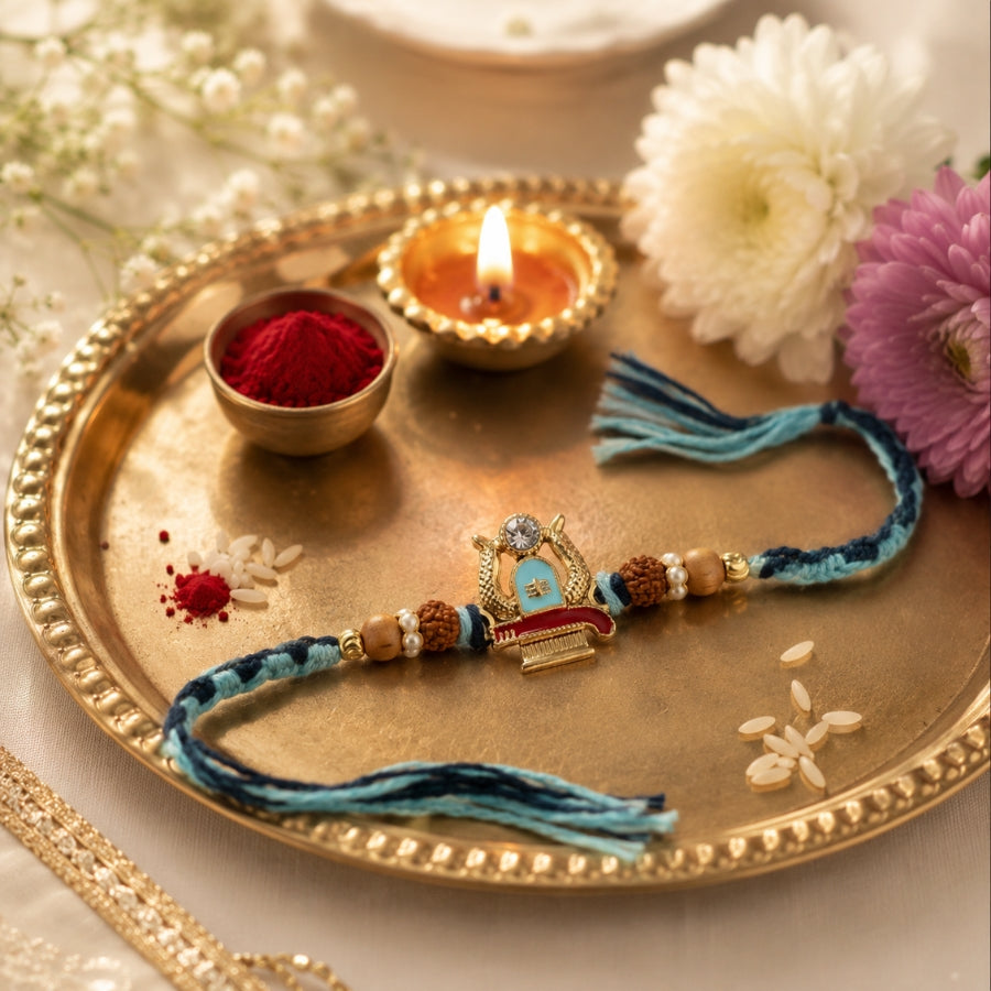 Rudraksha Temple Rakhi