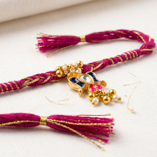 Butterfly Kundan Rakhi