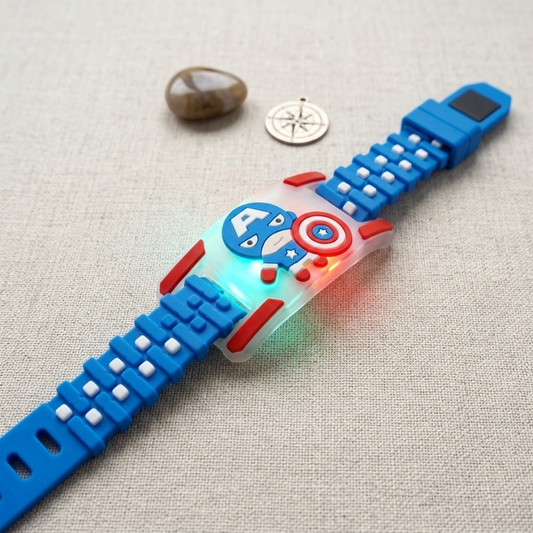 Captain Hero LED Kids Rakhi Band