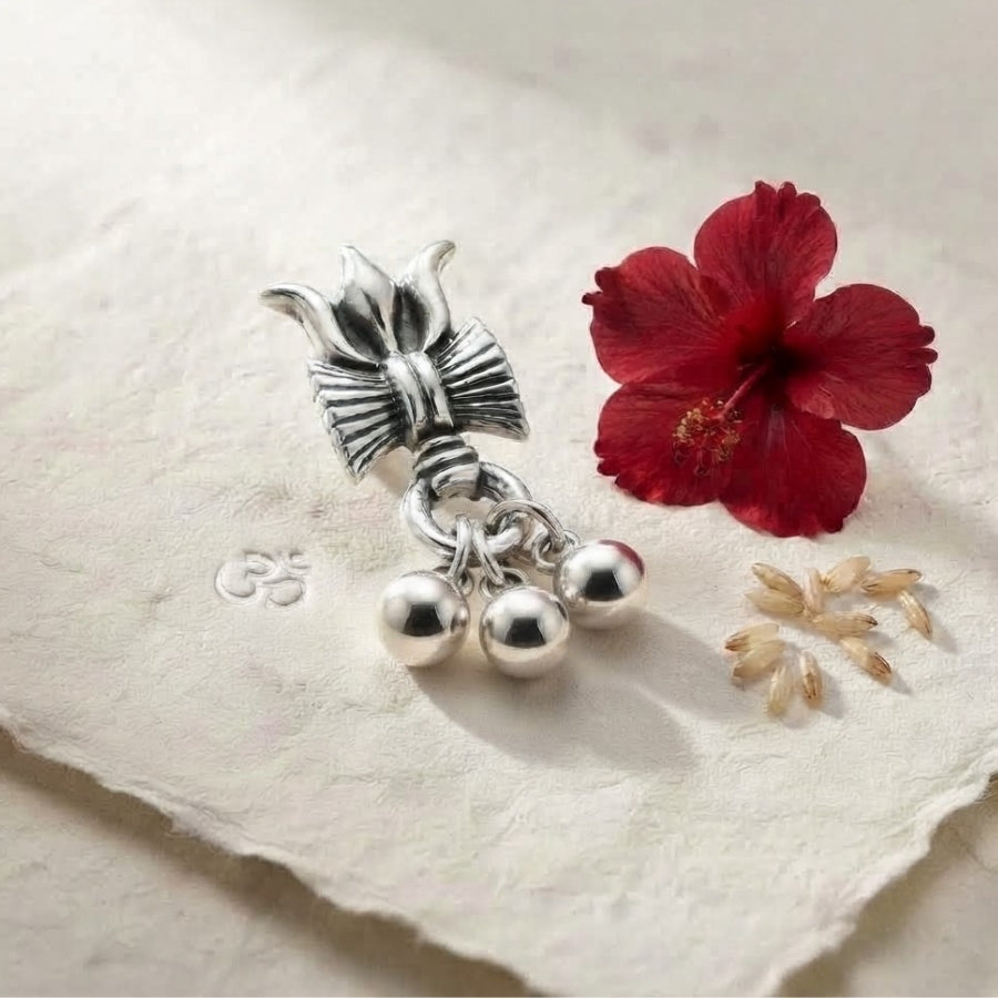 Trishul Damru Oxidised Nose Pin