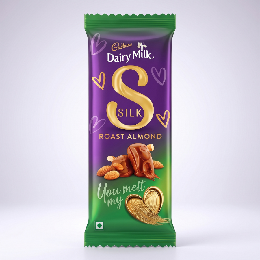 Cadbury Dairy Milk Silk Roast Almond Chocolate Bar